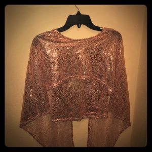 Sequin Wing Top